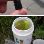 Verschiedene Geocache-Behälter von Mikro bis Dose nebeneinander
